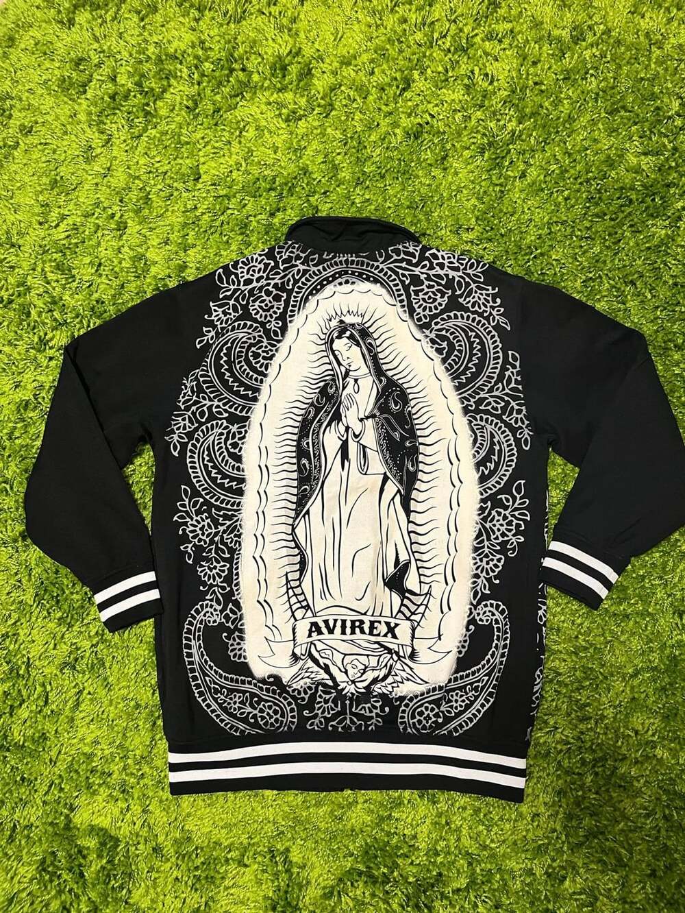 Avirex Jesse Pinkman Breaking Bad Virgin Mary Skeleton Track Jacket Size M